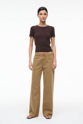EASY CASHMERE TEE | DARK CHOCOLATE
