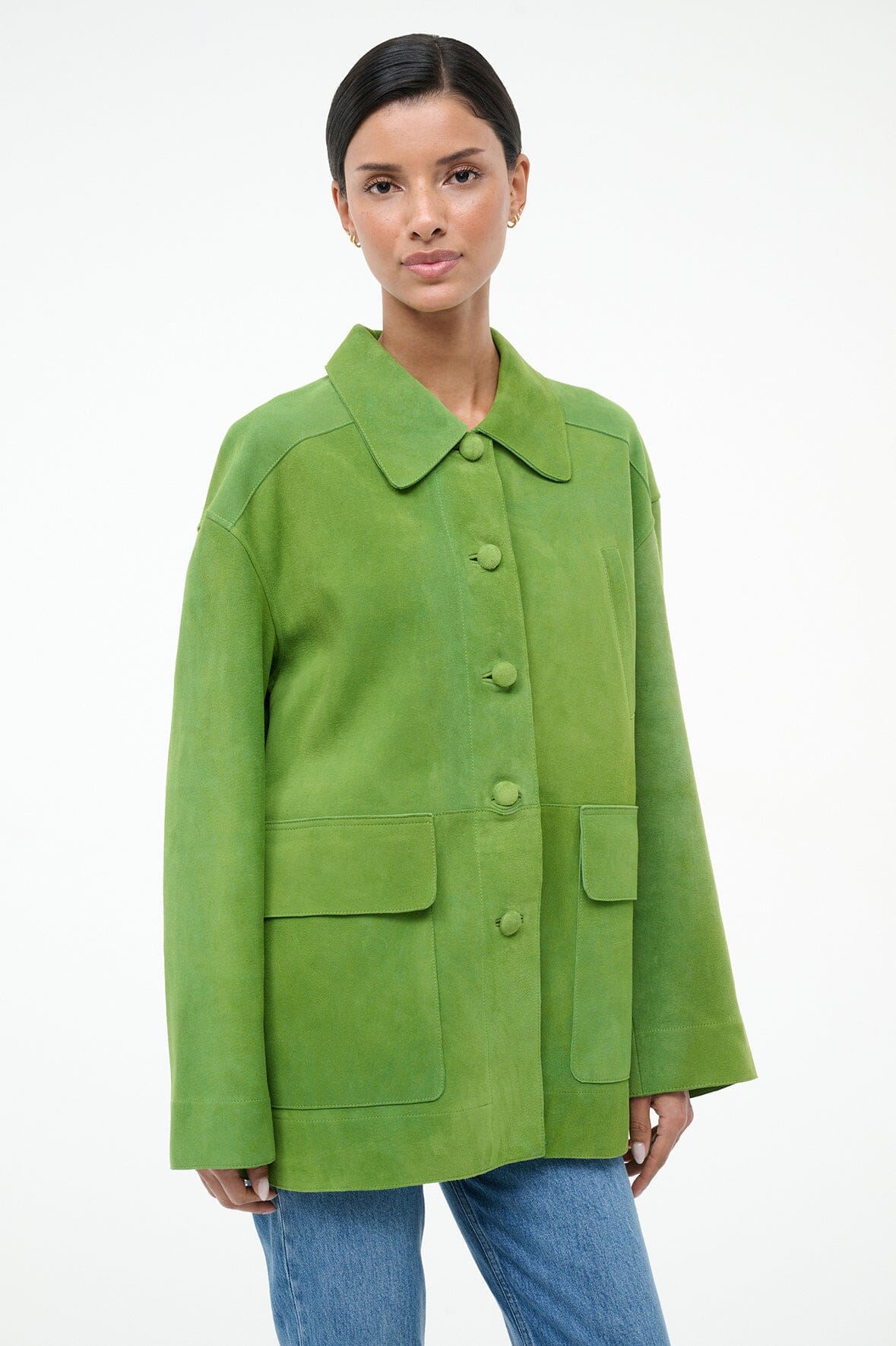 ROXANNE SUEDE JACKET | LEAF SUEDE