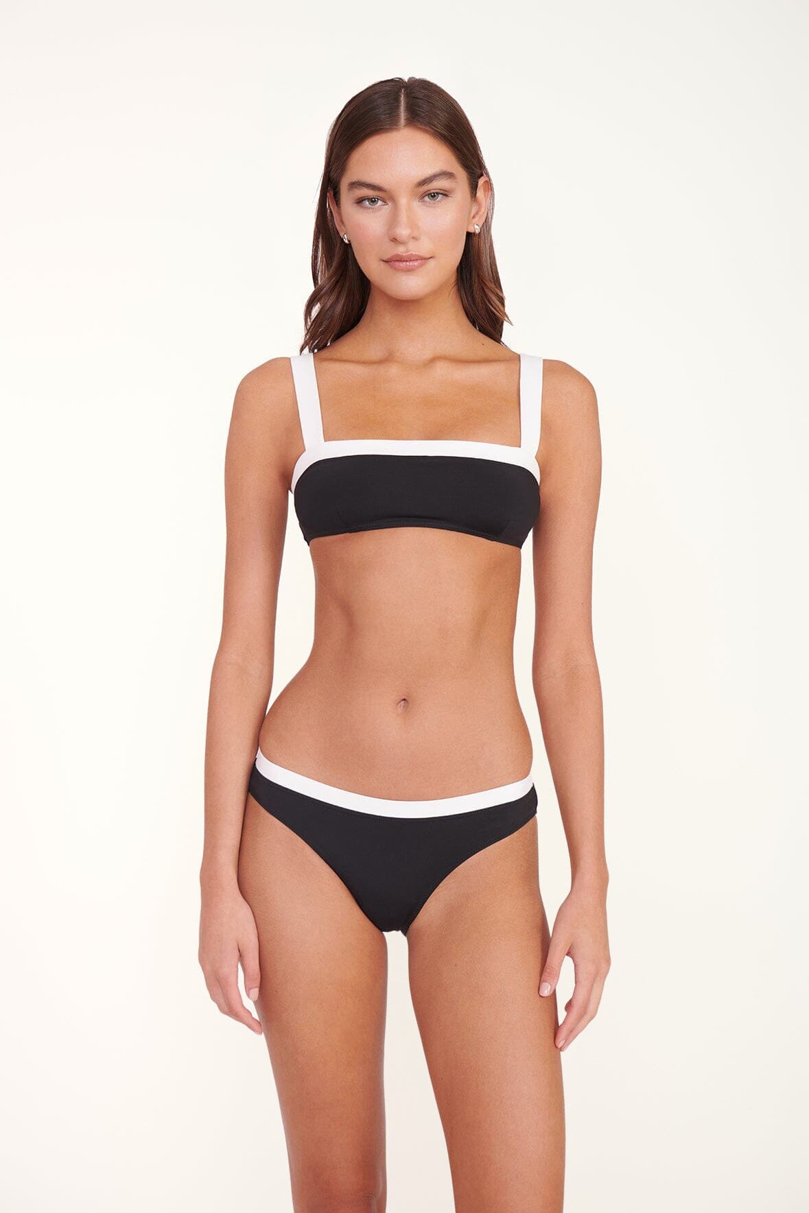 LIV BIKINI TOP | BLACK WHITE